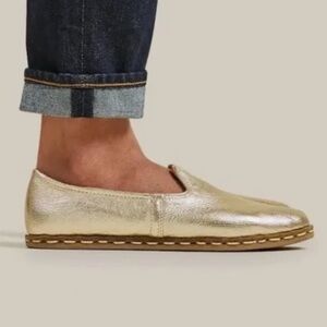 SABAH 8 Metallic Made in Turkey quiet luxury slip on leather loafer casual